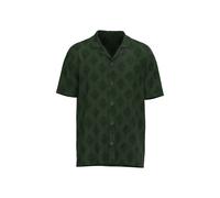 Shirtjacke FYNCH-HATTON, Damen, Gr. L, schwarz khaki, Web, Obermaterial: 60% Baumwolle, 40% Polyester, bedruckt, regular fit normal, ohne Ausschnitt, Shirts Shirtjacke, mit Muster (42879730-L) schwarz