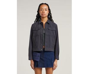 Shirtjacke G-STAR "Officer Jacke 3.0", Damen, Gr. XS, petrol, Obermaterial: 90% Viskose, 10% Polyester, Shirts Shirtjacke (67336562-XS) petrol