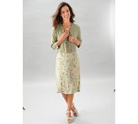 Shirtjacke INSPIRATIONEN "Bolero", Damen, Gr. 40, grün (pistazie), 95% Viskose, 5% Elasthan, unifarben, Shirts Shirtjacke (60001066-40) pistazie