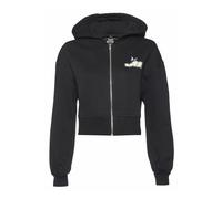 Shirtjacke JUST RHYSE "Just Rhyse Just Rhyse Glow Zip Hoody", Damen, Gr. M, schwarz, 100% Baumwolle, bedruckt, normal, ohne Ausschnitt, Shirts Shirtjacke (49965647-M)