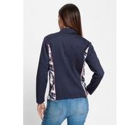 Shirtjacke marine-weiß-bedruckt 42