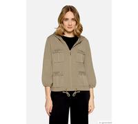 Shirtjacke mit Kapuze Soft Olive 40