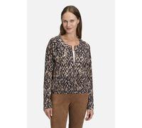 Shirtjacke mit Rippenstruktur Dark Blue/Brown 46