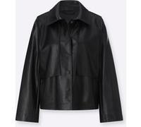 Shirtjacke CREATION L "Indoor-Jacke", Damen, Gr. 52, schwarz, 100% Polyester, unifarben, Shirts Shirtjacke (63087200-52) schwarz