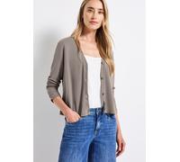 Street One - Silk-Look Jacke braun - Gr. - 42