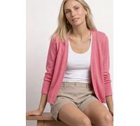 Cardigan STREET ONE, Damen, Gr. 40, blush berry, Stoff, 60% Viskose, 40% Polyester, unifarben, comfort fit normal, ohne Ausschnitt, normaler Saum, Strickjacken, in Unifarbe (35130130-40) blush berry