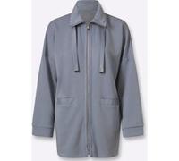 Shirtjacke taubenblau 38