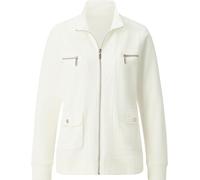 Shirtjacke CASUAL LOOKS "Shirtjacke", Damen, Gr. 44, weiß, 100% Baumwolle, unifarben, ohne Ausschnitt, Shirts Shirtjacke (502490-44) weiß