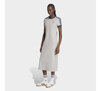 Shirtkleid ADIDAS ORIGINALS "3S DRESS", Damen, Gr. M, N-Gr, grau (mgrauh, nindig), Obermaterial: 93% Baumwolle, 7% Elasthan, Kleider Shirtkleid (40416953-M) mgrauh, nindig
