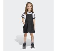 Shirtkleid ADIDAS ORIGINALS "DENIM", Mädchen, Gr. 128, N-Gr, schwarz (true schwarz denim), Obermaterial: 100% Baumwolle, Kleider Shirtkleid (93895768-128) true schwarz denim