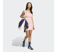 Shirtkleid ADIDAS ORIGINALS "DRESS", Damen, Gr. XS, N-Gr, wonder mauve, Obermaterial: 88% Polyester, 12% Elasthan, Kleider Shirtkleid (56151629-XS) wonder mauve