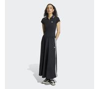 Shirtkleid ADIDAS ORIGINALS "FIREBIRD SKIRT", Damen, Gr. S, N-Gr, schwarz (schwarz, weiß), Obermaterial: 100% Polyester, Kleider Shirtkleid, im sportlichen Stil, mit Druckknopfverschluss (45262309-S)