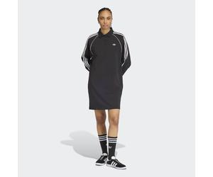 Shirtkleid ADIDAS ORIGINALS "SST POLO", Damen, Gr. L, N-Gr, schwarz, weiß, Obermaterial: 95% Baumwolle, 5% Elasthan, Kleider Shirtkleid (83787746-L) schwarz, weiß