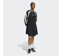 Shirtkleid ADIDAS SPORTSWEAR "HOUSE OF TIRO", Damen, Gr. L, N-Gr, schwarz, sanftes weiß, weiß, Obermaterial: 100% Polyester, Kleider Shirtkleid (86774622-L) schwarz, sanftes weiß, weiß