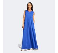 Shirtkleid ADIDAS SPORTSWEAR "TIRO CUT 3-STREIFEN SOFT MESH LONG", Damen, Gr. S, N-Gr, weiß (semi lucid blau, weiß, pure ruby), Obermaterial: 100% Polyester, Kleider Shirtkleid, sportliches Design, fü
