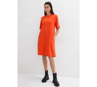 Shirtkleid BONPRIX, Damen, Gr. 48/50 (XL), N-Gr, mohnrot, Obermaterial: 70% Viskose, 25% Polyester, 5% Elasthan, lässig geschnitten, Kleider Shirtkleid, lässige Passform, A-Linie, Kurzarm-Design, aus