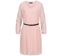 Shirtkleid CLOUD 5IVE "CLOUD 5IVE Cloud 5ive Pleated Dress with belt", Damen, Gr. XL, US-Größen, rosa (rose), 100% Polyester, unifarben, normal, Kleider Shirtkleid (39498010-XL) rose