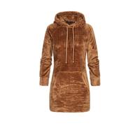 Shirtkleid CLOUD 5IVE "CLOUD 5IVE Hoodie-Kleid", Damen, Gr. S, US-Größen, braun, 100% Polyester, unifarben, normal, ohne Ausschnitt, Kleider Shirtkleid (53233258-S) braun