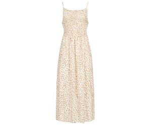Shirtkleid CLOUD 5IVE "CLOUD 5IVE Longform Dress with aop animal print", Damen, Gr. XXL, US-Größen, camel, beige, 95% Polyester, 5% Elasthan, normal, U-Boot-Ausschnitt, Kleider Shirtkleid (15105817-XX