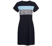 Shirtkleid CLOUD 5IVE "CLOUD 5IVE T-Shirt Dress Colorblock", Damen, Gr. S, US-Größen, Kurzarm, schwarz (navy), 95% Polyester, 5% Elasthan, normal, Rundhals, Kleider Shirtkleid (96577961-S) navy
