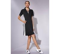 Shirtkleid CREATION L "Modal-Mix-Polokleid", Damen, Gr. 46, Normalgrößen, schwarz, 50% Modal, 44% Polyester, 6% Elasthan, unifarben, kurz, Kleider Shirtkleid (97312228-46) schwarz