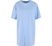 Shirtkleid DEF "DEF DEF Mini Kleider", Damen, Gr. M, US-Größen, blau (airy blau), 100% Baumwolle, unifarben, oversize, Rundhals, Kleider Shirtkleid (40720669-M) airy blau