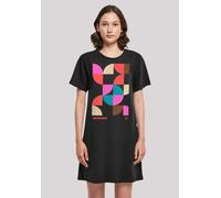 Shirtkleid F4NT4STIC "Abstrakt Damen T-Shirt Kleid", Damen, Gr. 3XL, schwarz, Obermaterial: 100% Baumwolle, regular fit, Rundhals, ohne Bündchen, Kleider Shirtkleid, Print (60149948-XXXL) schwarz