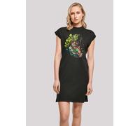 Shirtkleid F4NT4STIC "Blüten Baum Kleid", Damen, Gr. 4XL, schwarz, Obermaterial: 100% Baumwolle, regular fit, ohne Bündchen, Kleider Shirtkleid, Print (52766137-4XL) schwarz