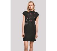 Shirtkleid F4NT4STIC "Blumen Ranke", Damen, Gr. 3XL, schwarz, Obermaterial: 100% Baumwolle, regular fit, ohne Bündchen, Kleider Shirtkleid, Print (89099256-XXXL) schwarz