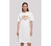 Shirtkleid F4NT4STIC "California", Damen, Gr. 3XL, weiß, Obermaterial: 100% Baumwolle, casual, oversize, Rundhals, Kurzarm ohne Bündchen, Kleider, Print (93285862-XXXL) weiß