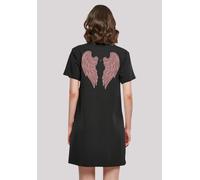 Shirtkleid F4NT4STIC "Engel Damen T-Shirt Kleid", Damen, Gr. XXL, schwarz, Obermaterial: 100% Baumwolle, regular fit, Rundhals, ohne Bündchen, Kleider Shirtkleid, Print (43145336-XXL) schwarz