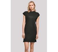 Shirtkleid F4NT4STIC "Engel rosa türkis", Damen, Gr. XXL, schwarz, Obermaterial: 100% Baumwolle, regular fit, ohne Bündchen, Kleider Shirtkleid, Print (65172005-XXL) schwarz