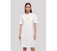 Shirtkleid F4NT4STIC "Ente Gelb", Damen, Gr. XL, weiß, Obermaterial: 100% Baumwolle, oversize, Rundhals, ohne Bündchen, Kleider Shirtkleid, Print (62941265-XL) weiß
