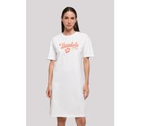 Shirtkleid F4NT4STIC "Honolulu", Damen, Gr. 5XL, weiß, Obermaterial: 100% Baumwolle, oversize, Rundhals, ohne Bündchen, Kleider Shirtkleid, Print (14016035-5XL) weiß