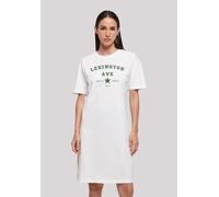 Shirtkleid F4NT4STIC "Lexington Ave", Damen, Gr. L, weiß, Obermaterial: 100% Baumwolle, oversize, Rundhals, ohne Bündchen, Kleider Shirtkleid, Print (63083433-L) weiß