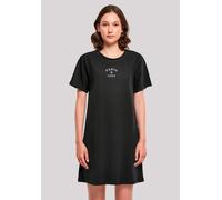 Shirtkleid F4NT4STIC "Paris 1980 Bestickt", Damen, Gr. XXL, schwarz, Obermaterial: 100% Baumwolle, regular fit, Rundhals, ohne Bündchen, Kleider Shirtkleid, Premium Qualität (76420706-XXL) schwarz