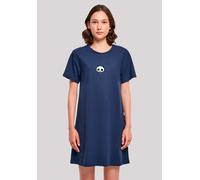 Shirtkleid F4NT4STIC "Tao Tao Heroes of Childhood", Damen, Gr. 5XL, blau (lightnavy), Obermaterial: 100% Baumwolle, regular fit, Rundhals, ohne Bündchen, Kleider Shirtkleid, Premium Qualität, Nostalgi