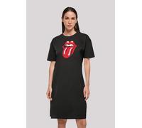Shirtkleid F4NT4STIC "The Rolling Stones Zunge", Damen, Gr. XL, schwarz, Obermaterial: 100% Baumwolle, oversize, Rundhals, ohne Bündchen, Kleider Shirtkleid, Premium Qualität (96727518-XL) schwarz