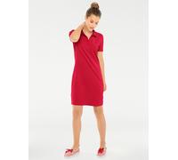 Shirtkleid HEINE "Polokleid", Damen, Gr. 34, Normalgrößen, rot, 95% Baumwolle, 5% Elasthan, unifarben, kurz, Kleider Shirtkleid (77927706-34) rot