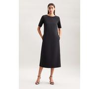 Shirtkleid in A- Linie aus fließender Ware Schwarz 34 (60.849952-0039-34)