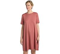Shirtkleid JACK WOLFSKIN "TRAVEL DRESS", Damen, Gr. M (38/40), Normalgrößen, rot (mineralrot, heather), Obermaterial: 95% Polyester, 5% sonstige Fasern, Kleider Shirtkleid (83570301-M)