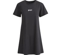 Shirtkleid MISS TEE "Miss Tee Girls Peace Hand Ladies Tee Dress", Damen, Gr. XS, US-Größen, schwarz, 100% Baumwolle, loose fit, Rundhals, Kleider Shirtkleid (48293739-XS) schwarz