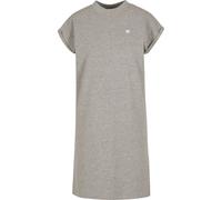 Shirtkleid MISS TEE "Miss Tee Heart EMB Ladies Turtle Extended Shoulder Dress", Damen, Gr. L, US-Größen, erdgrau, 100% Baumwolle, normal, Rundhals, Kleider Shirtkleid (15349241-L) erdgrau