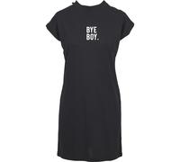 Shirtkleid MISTERTEE "MisterTee Damen Ladies Bye Boy Extended Shoulder Dress", Damen, Gr. S, US-Größen, schwarz, 100% Baumwolle, normal, Rundhals, Kleider Shirtkleid (16175646-S) schwarz