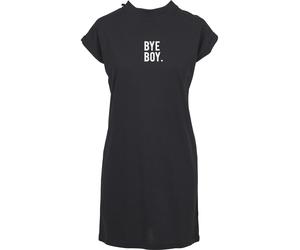 Shirtkleid MISTERTEE "MisterTee Damen Ladies Bye Boy Extended Shoulder Dress", Damen, Gr. S, US-Größen, schwarz, 100% Baumwolle, normal, Rundhals, Kleider Shirtkleid (16175646-S) schwarz