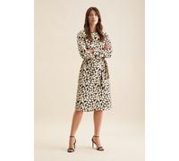 Shirtkleid mit Taillengürtel aus Viskose Schwarz 34 (60.134102-0039-34)