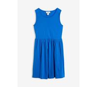 Shirtkleid BONPRIX, Damen, Gr. 40/42 (M), N-Gr, azurblau, Obermaterial: 100% Baumwolle, bequem, Kleider Shirtkleid, bequeme Passform, ohne Ärmel, mit Eingriffstaschen, aus Baumwolle (65776111-40) azur