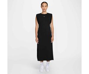 Shirtkleid NIKE SPORTSWEAR "W NSW NK CHLL FT DRESS", Damen, Gr. XXL, N-Gr, schwarz, sail, Obermaterial: 70% Baumwolle, 30% Polyester, Kleider Shirtkleid, für sportliche Anlässe, aus French Terry, spor