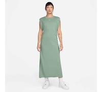 Shirtkleid NIKE SPORTSWEAR "W NSW NK CHLL FT DRESS", Damen, Gr. XXL, N-Gr, steam, sail, Obermaterial: 70% Baumwolle, 30% Polyester, Kleider Shirtkleid, für sportliche Anlässe, aus French Terry, sportl