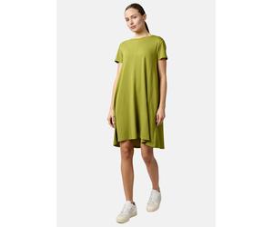Shirtkleid RAGWEAR "Chickie", Damen, Gr. XL (42), Normalgrößen, pistazie, Material: 50% Baumwolle, 50% Modal, Basic, A-Linie ca. Mitte Oberschenkel, Rundhals, Ärmel ohne Ärmelschlitz abgesteppte Kante